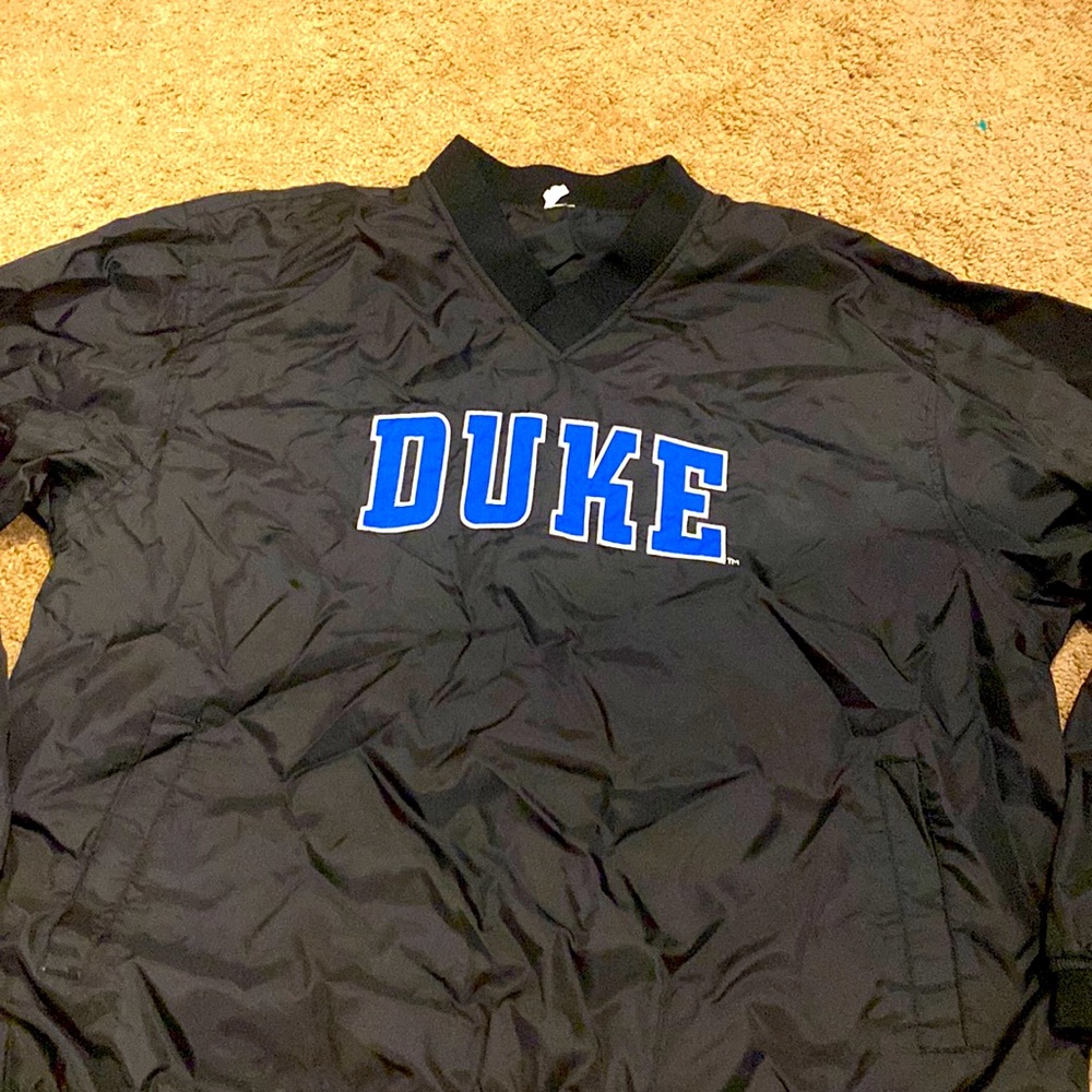 Champs DUKE black windbreaker men’s large blue devil